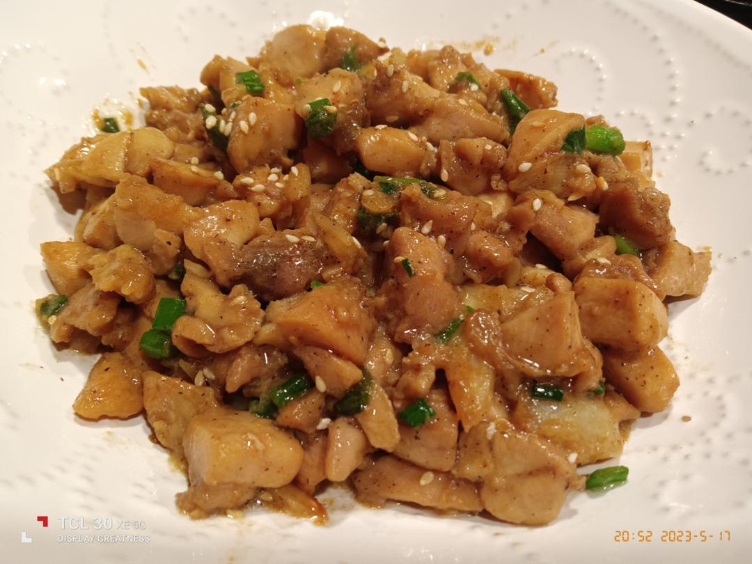 孜然蒜香鸡胸肉