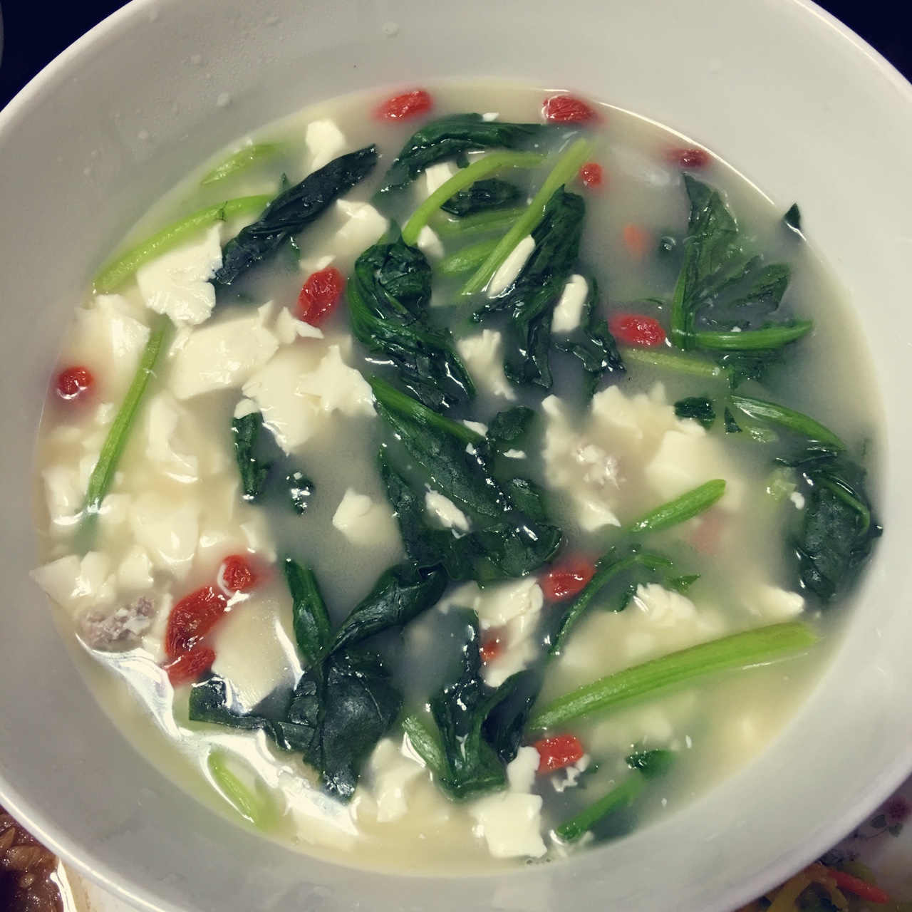 菠菜豆腐汤