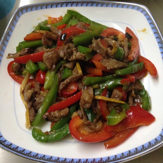 青椒炒肉丝