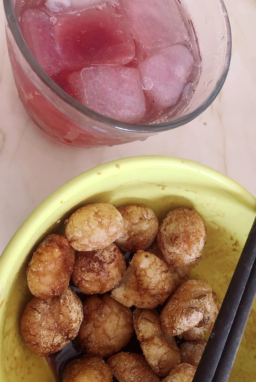 红糖粑粑，像太阳一样。