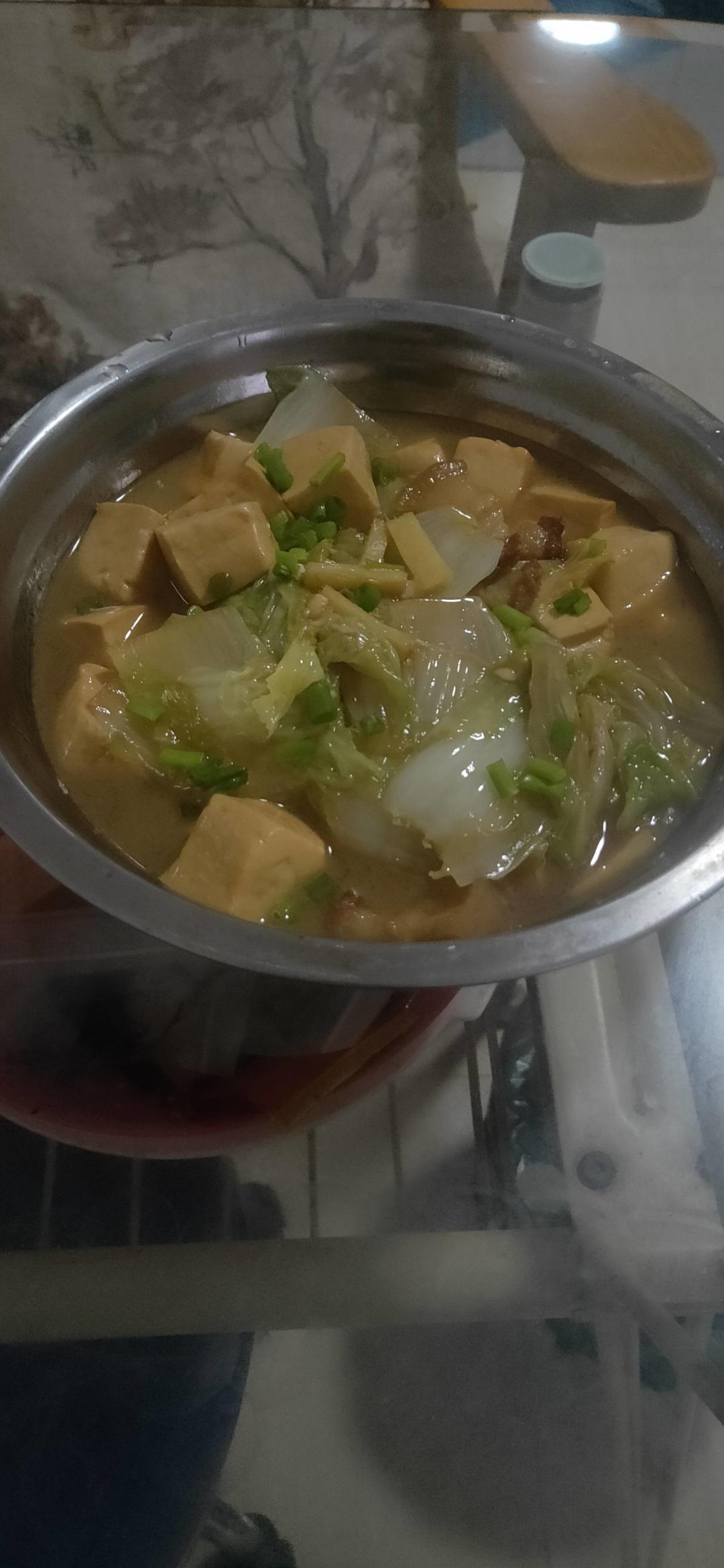 冬季最爱的家常菜！大白菜炖大豆腐或干豆腐