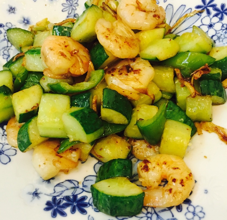 虾仁炒黄瓜