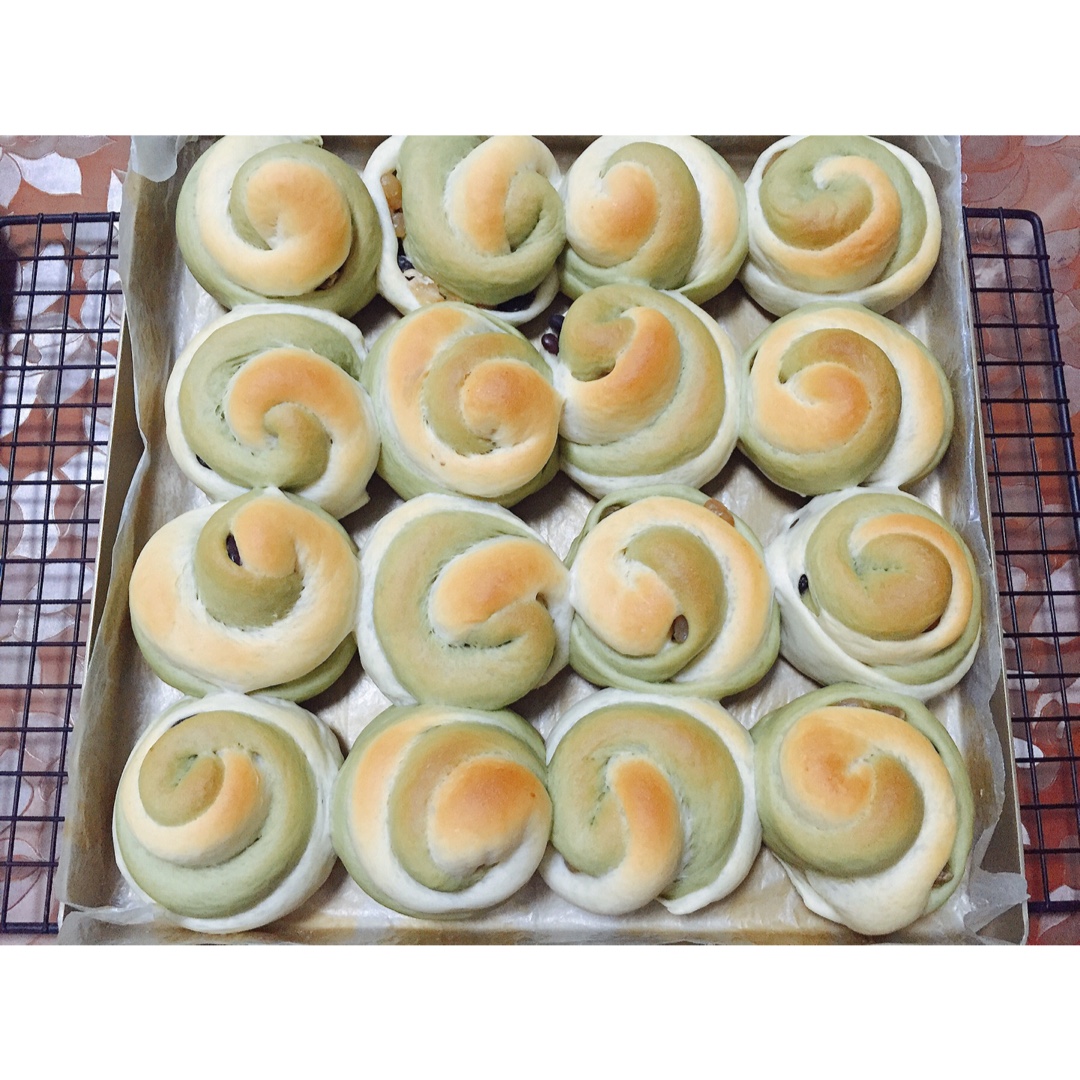 抹茶蜜豆吐司