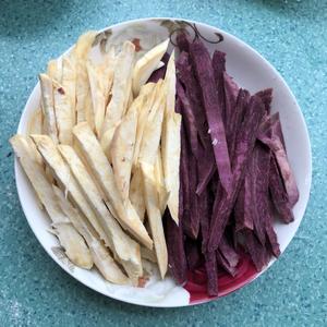 炸番薯干、红薯干、紫薯干的做法 步骤1