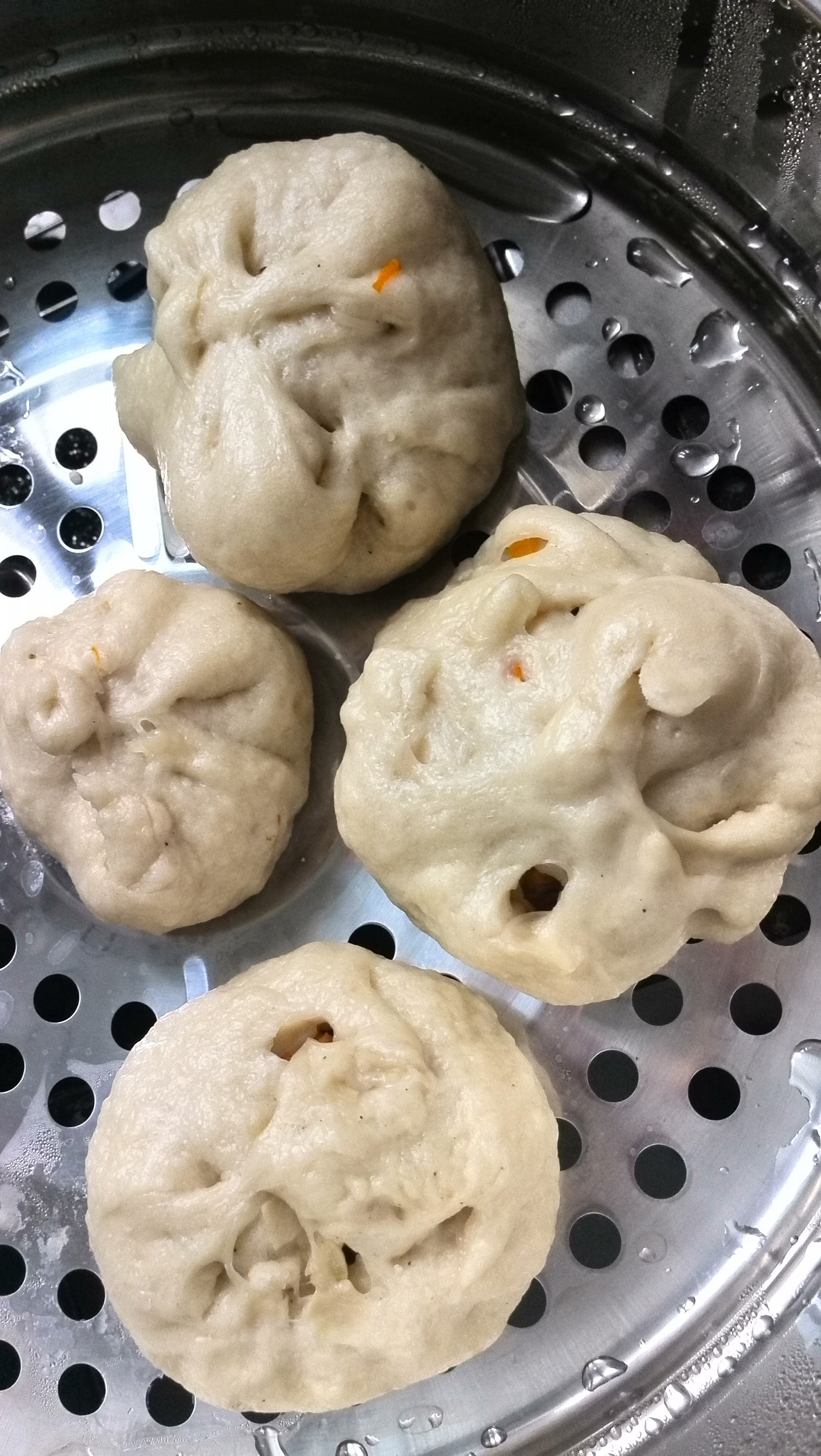 胡萝卜馅素包子