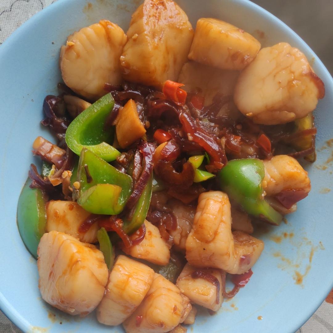 爆炒扇贝肉（太鲜啦）