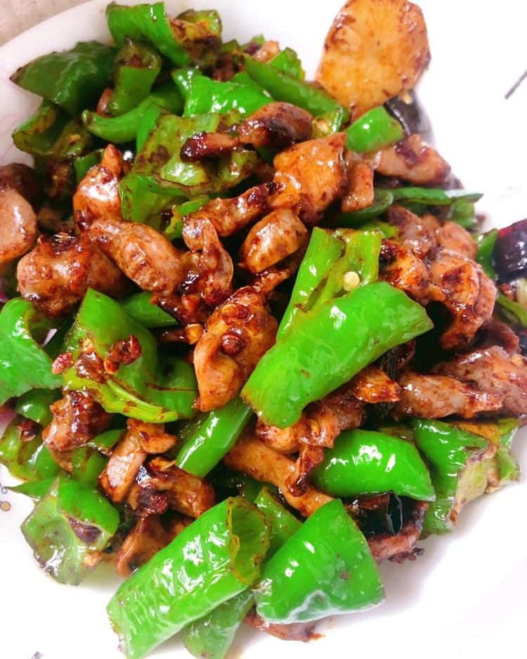 青椒爆炒鸡胗