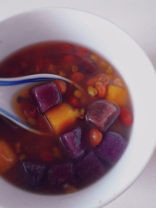 芋圆红豆汤