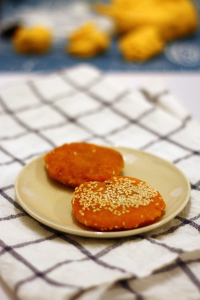芝麻南瓜饼