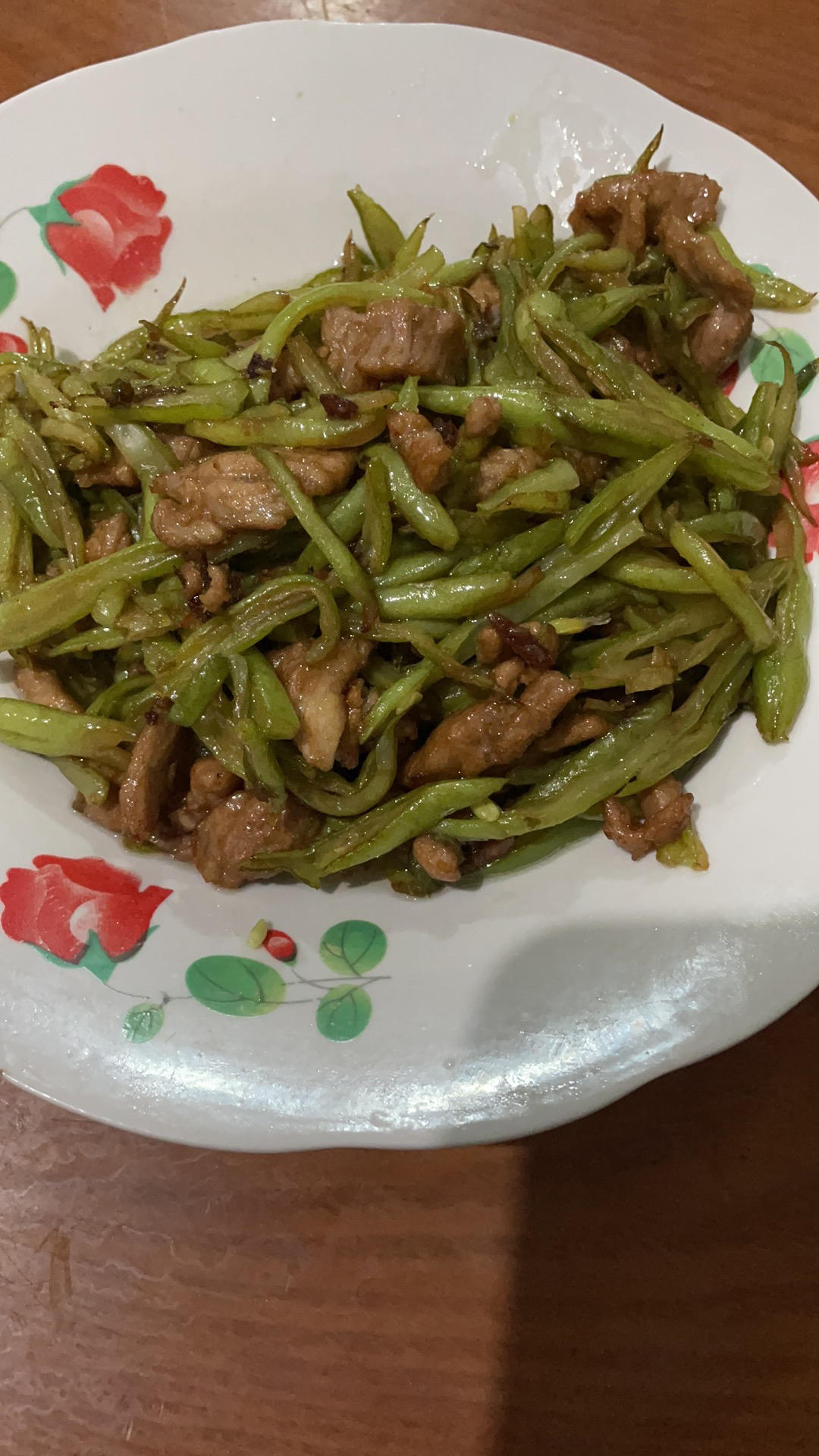 豆角炒肉丝