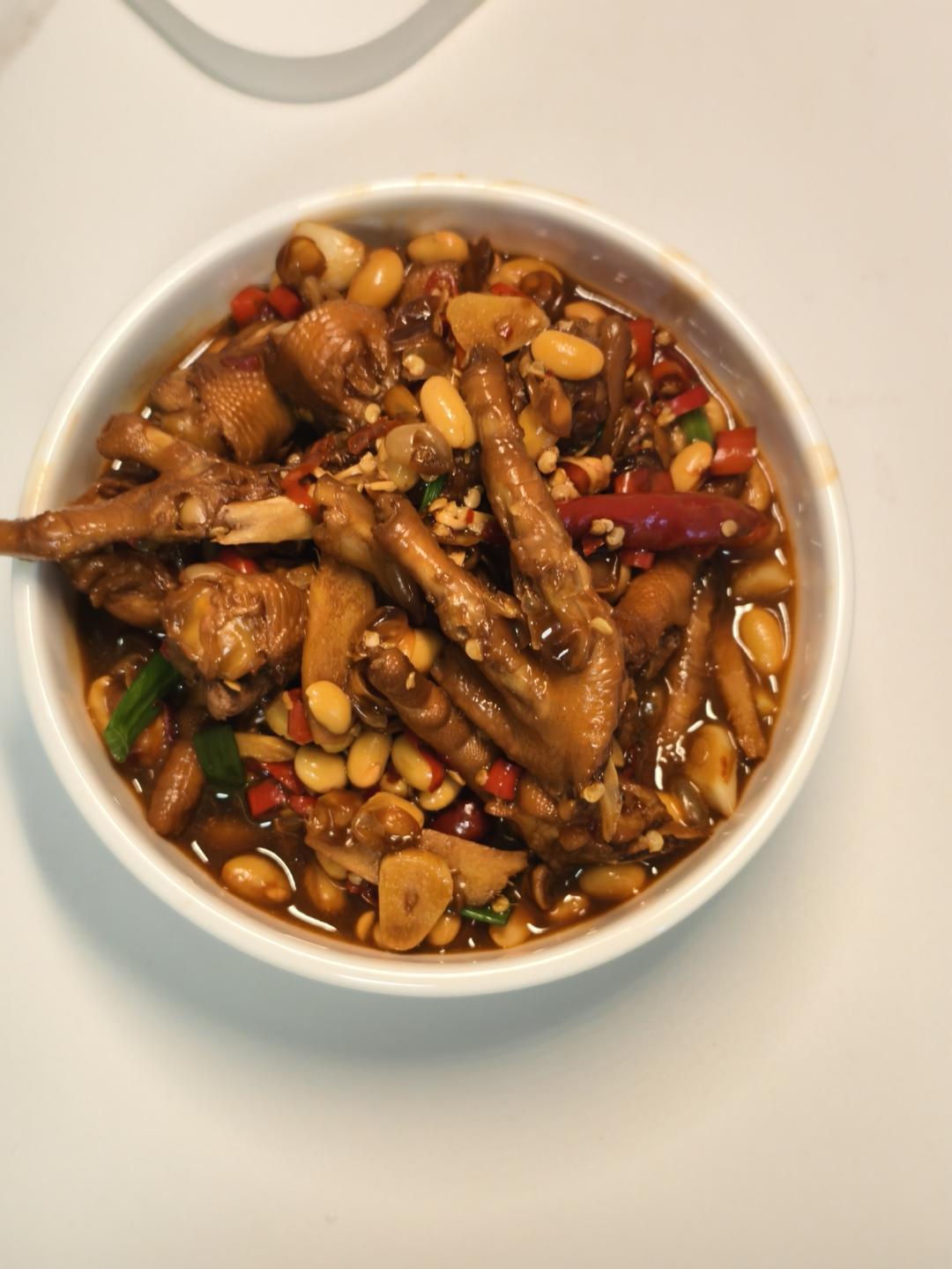 江西辣鸡爪复刻，黄豆罐头高压锅版