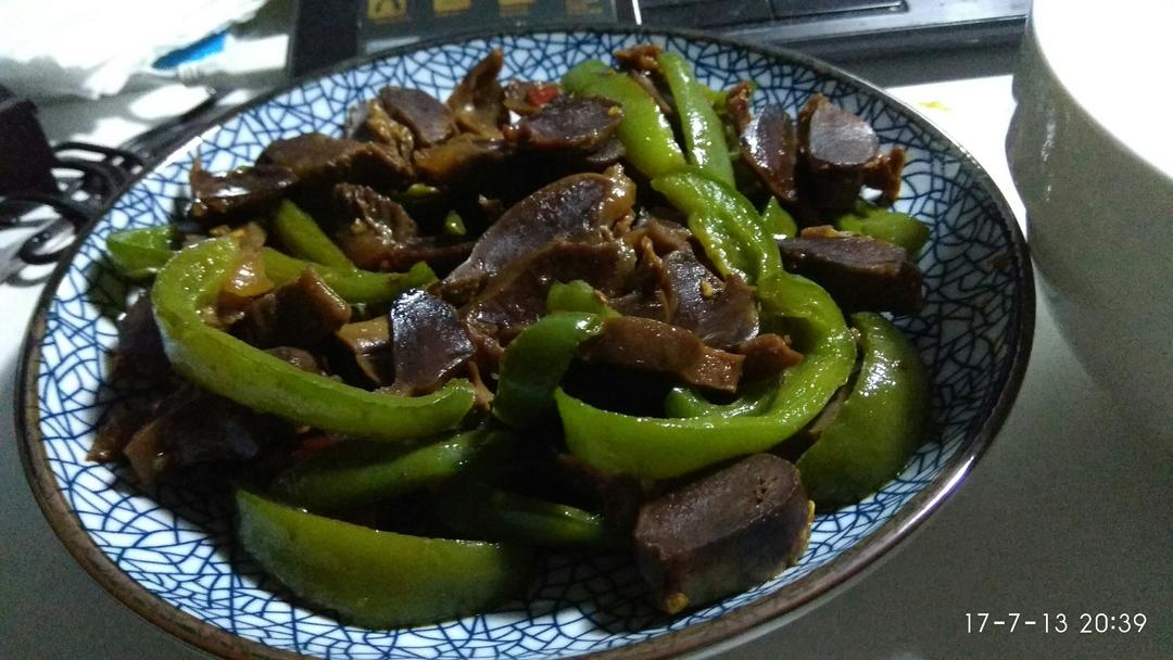 青椒炒鸡胗