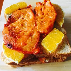甜橙鸡肉三明治的做法 步骤6