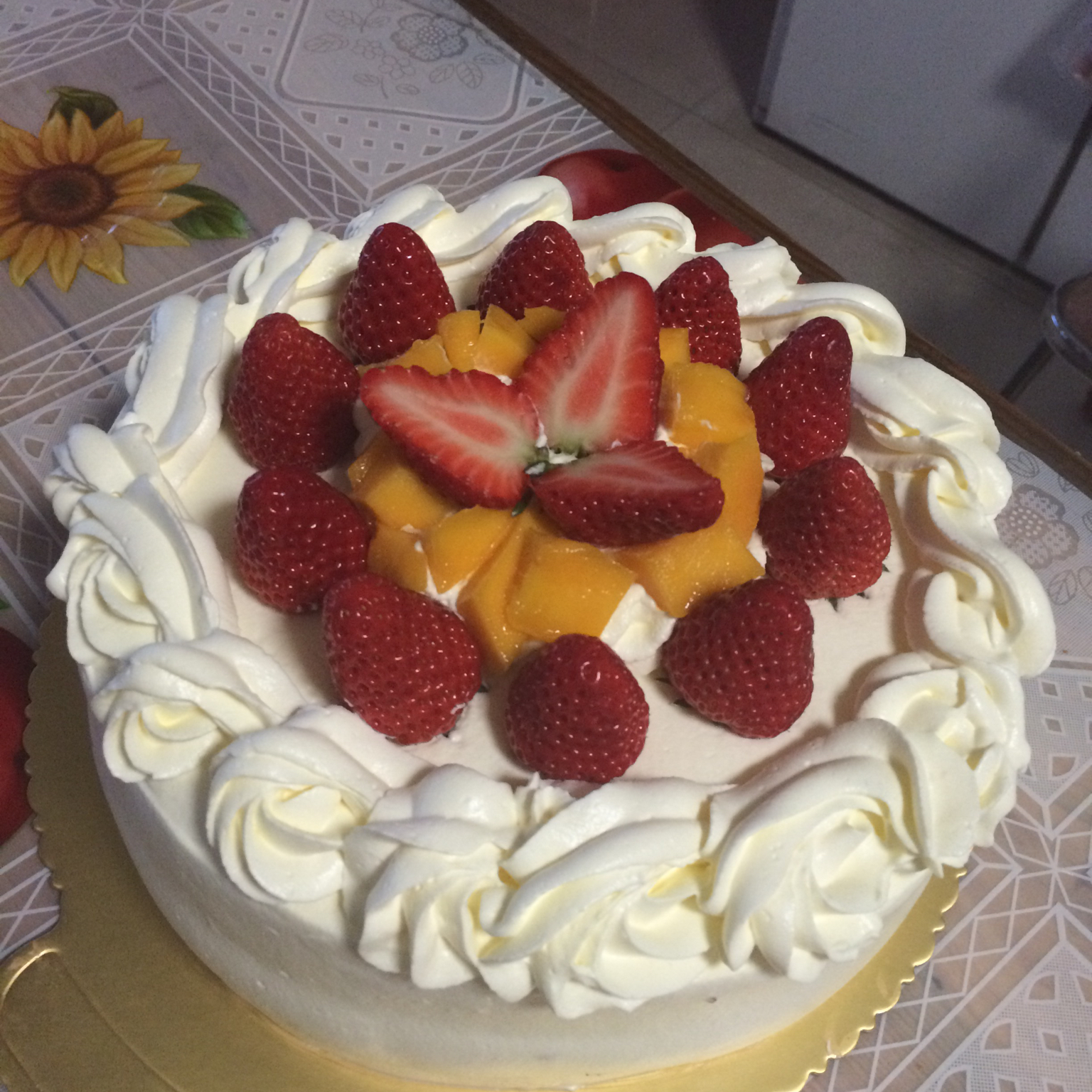 白雪飘飘_2008做的简易蛋糕裱花