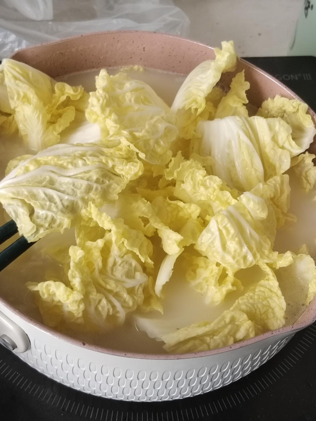 虾仁娃娃菜（煮的）