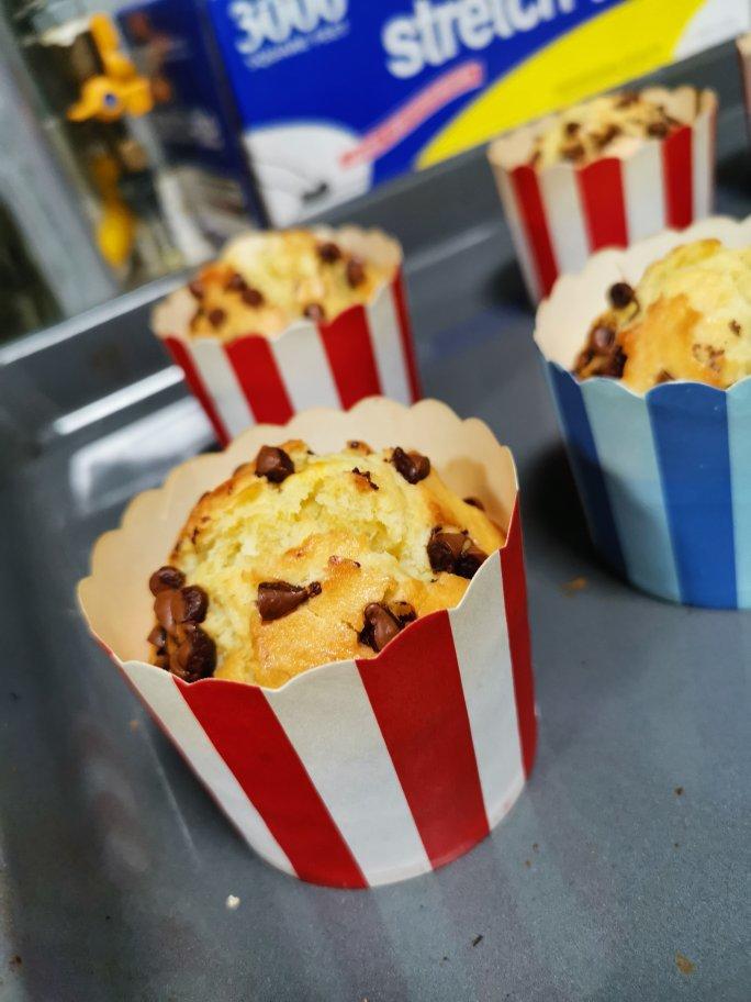 香蕉核桃巧克力马芬