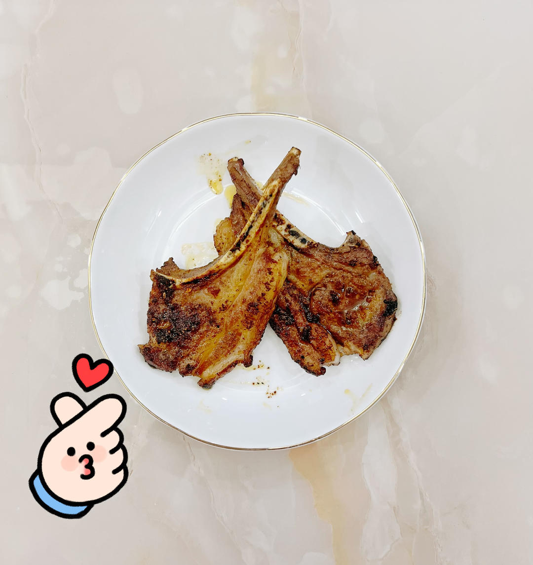 黑椒煎法式小羊排