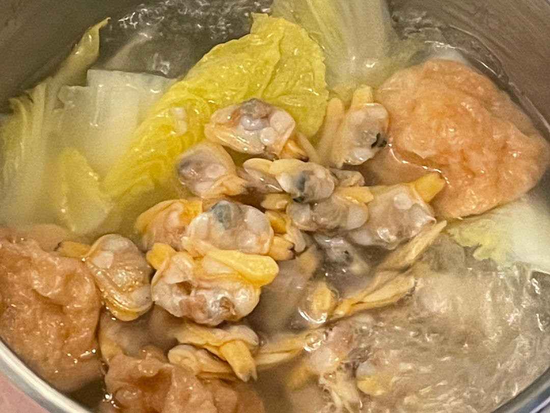 蛤蜊肉白菜汤