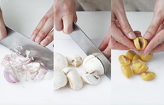 【食材包操作说明】板栗蘑菇油封鸭腿的做法 步骤2