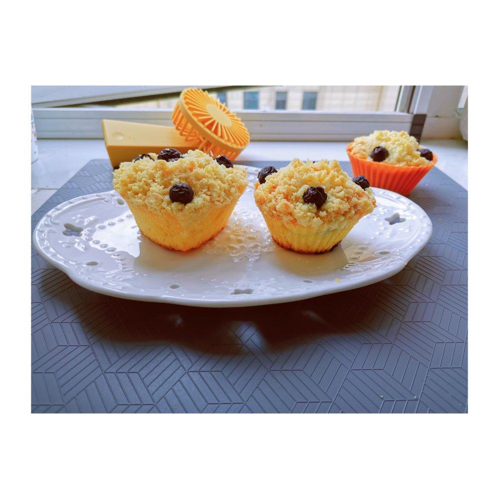 爆浆蓝莓麦芬 | PH大师的金宝酥粒顶