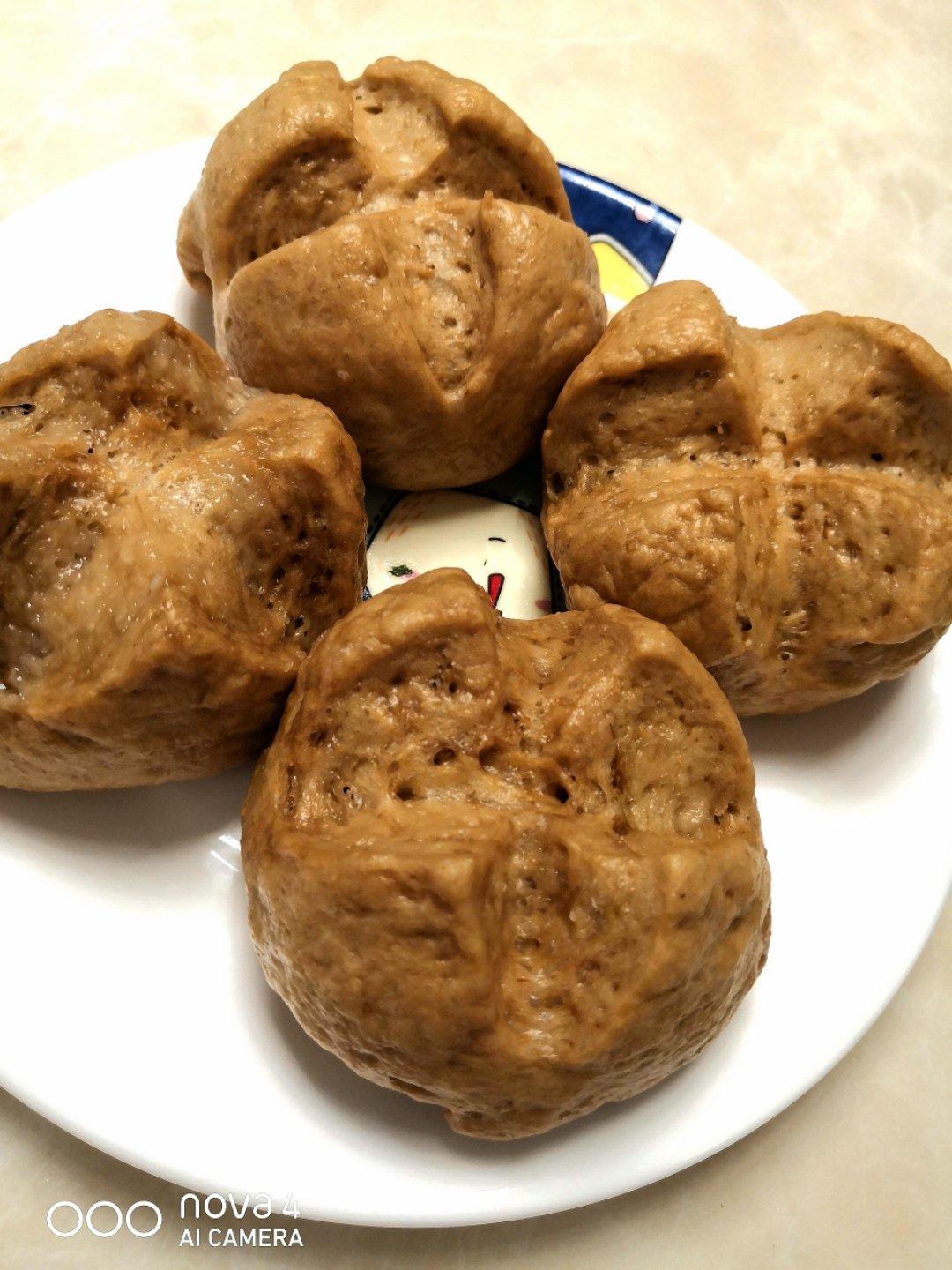 燕麦红糖馒头