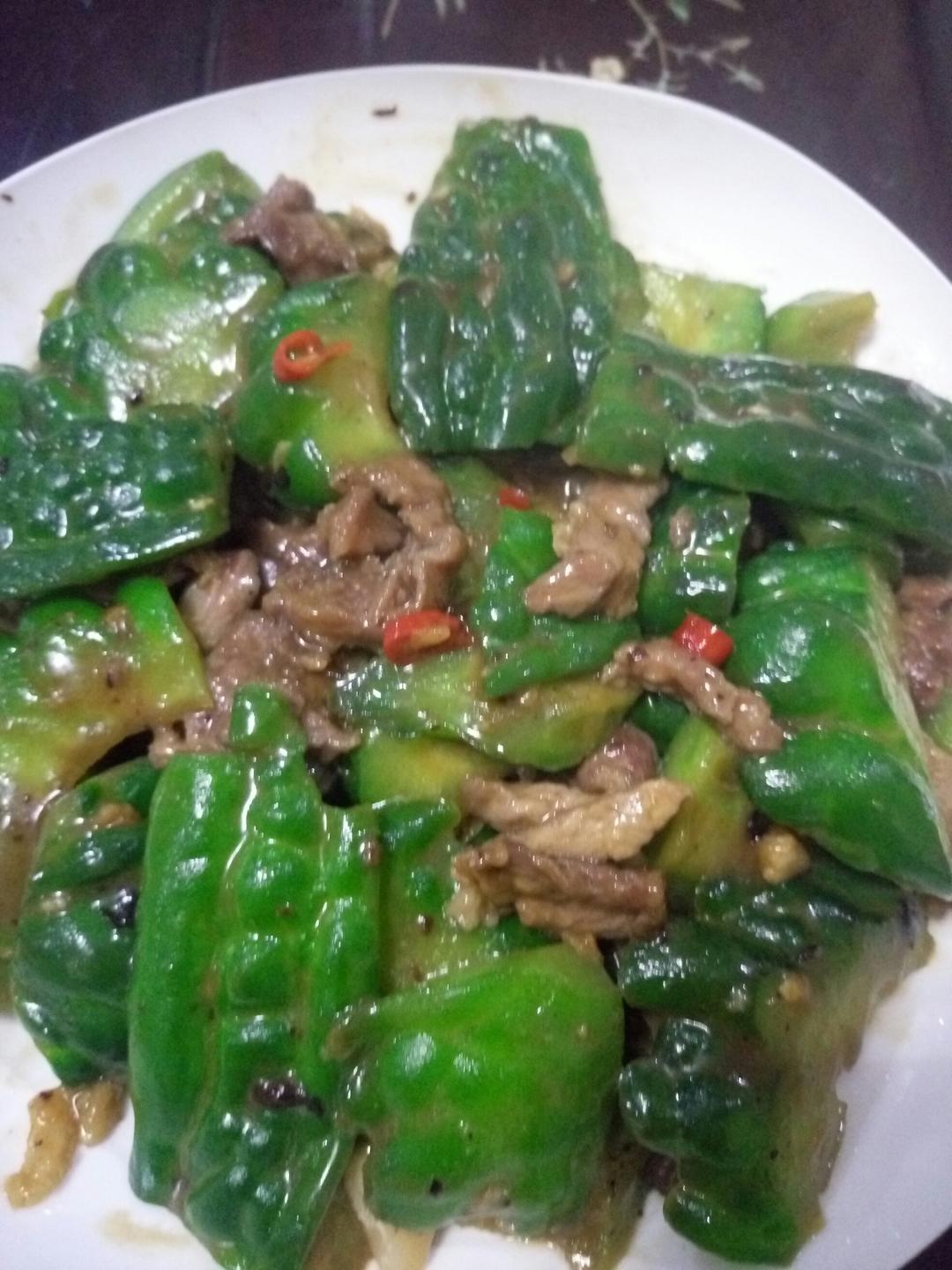 经典粤菜凉瓜牛肉