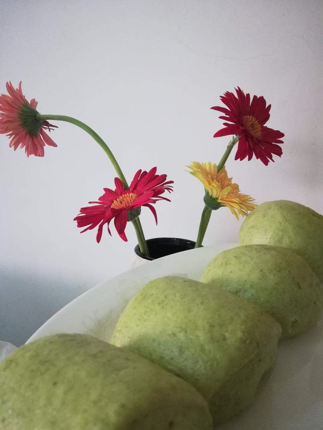消炎去病毒艾草馒头