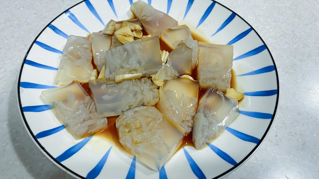水晶肉皮冻