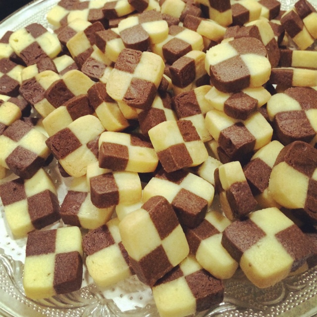 双色小棋格饼干