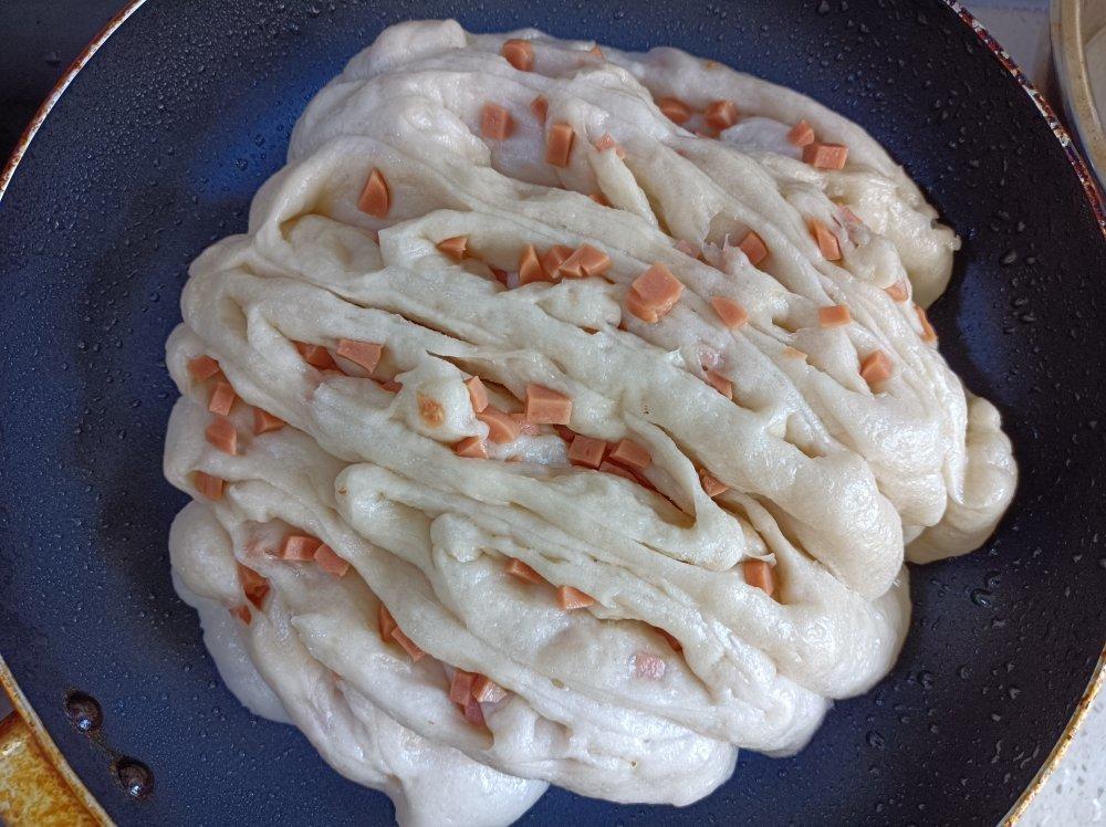 葱花火腿煎卷子