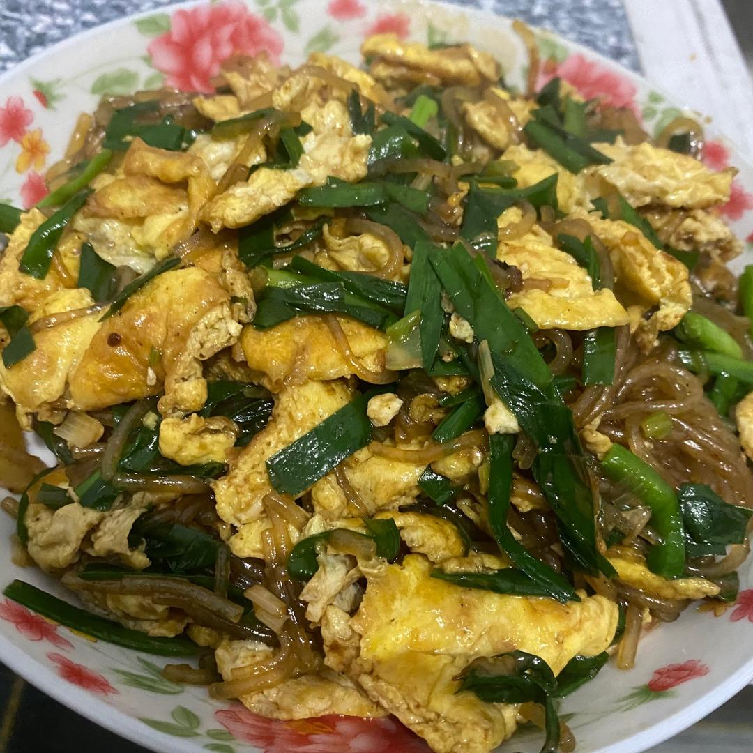 超简单的 韭菜 鸡蛋 粉丝