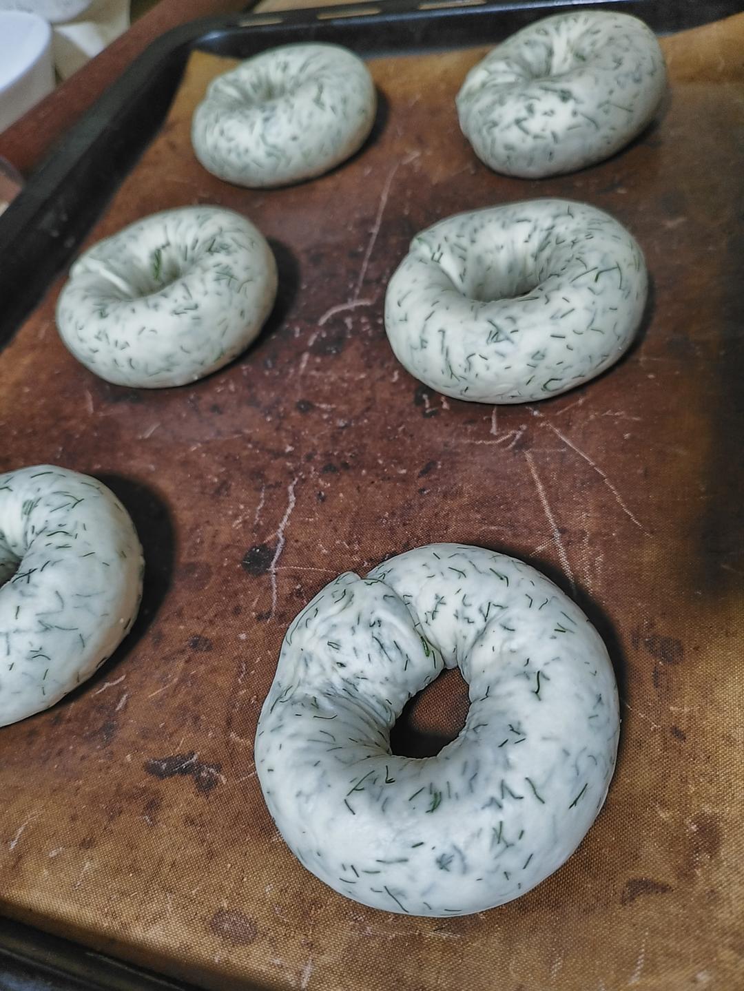 茴香芝士培根贝果