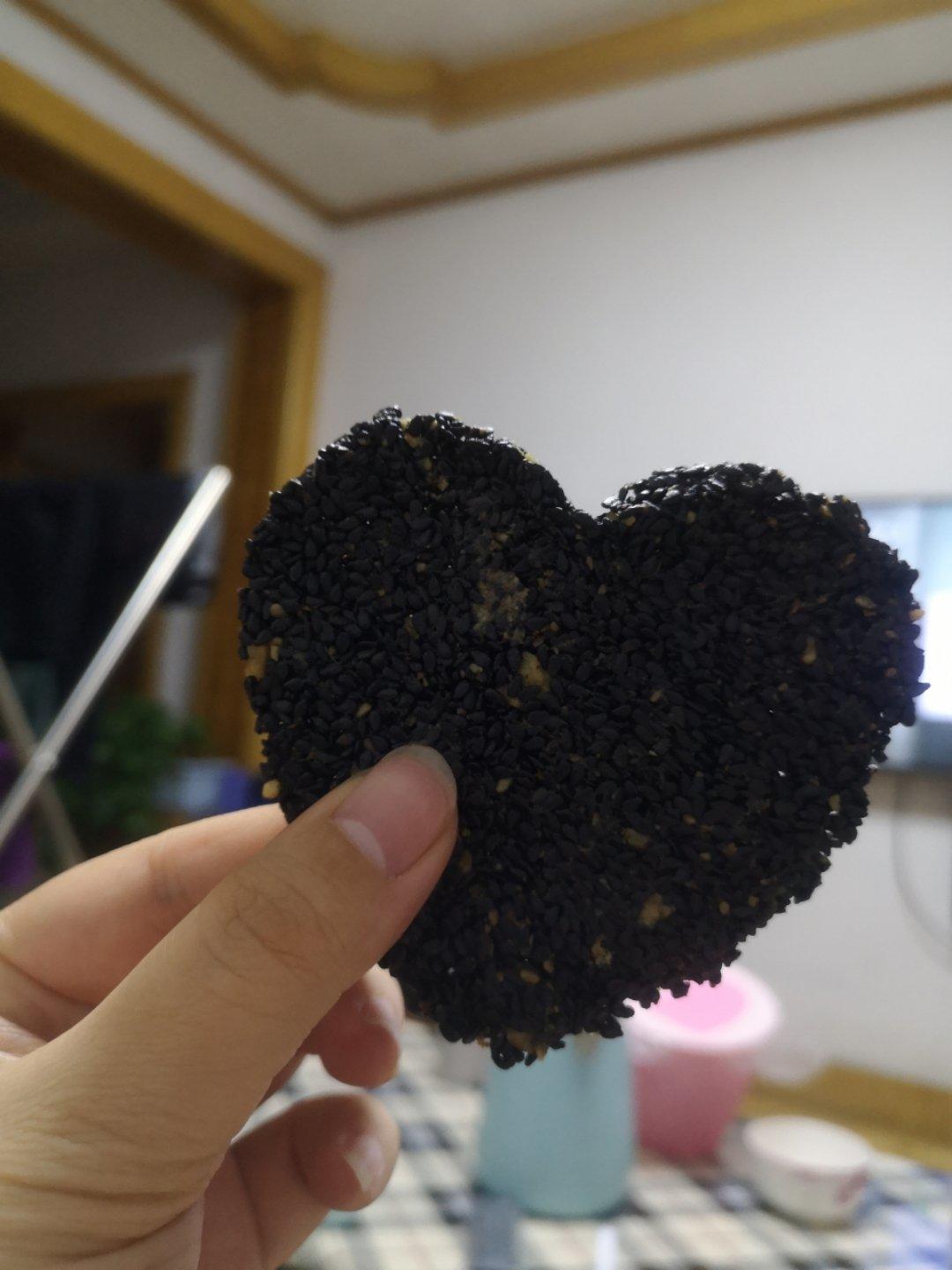 手作核桃蜂蜜黑芝麻饼