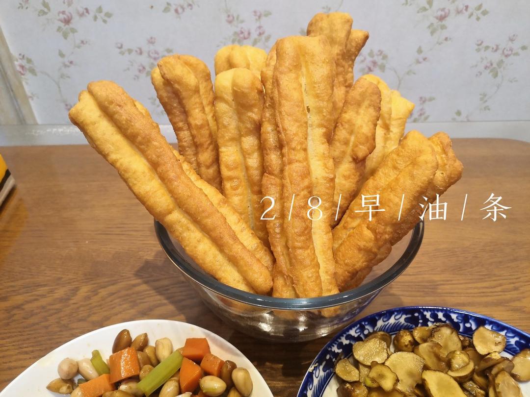 自制无泡打粉油条