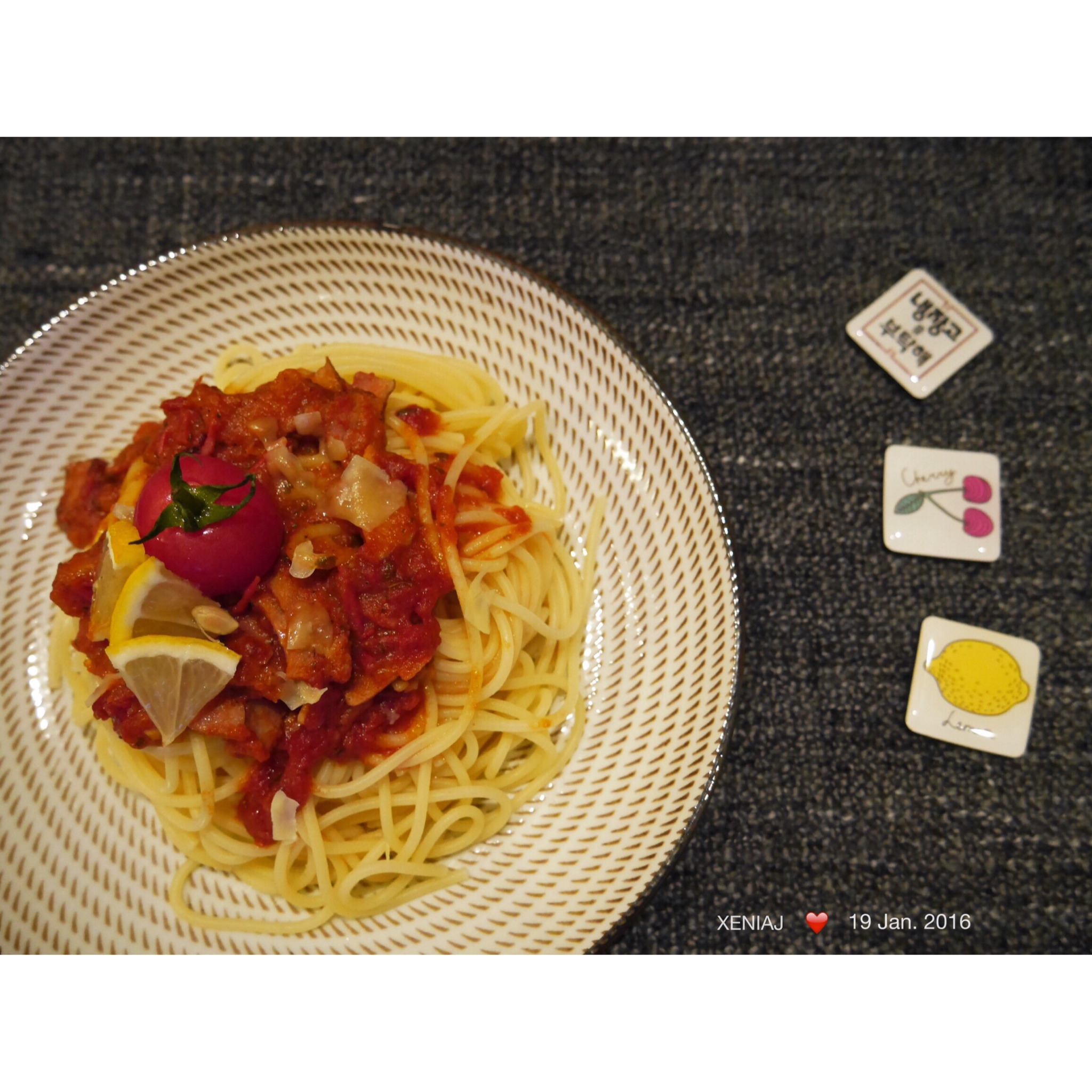 培根番茄意大利面