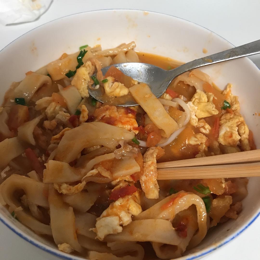 西红柿鸡蛋烩饼