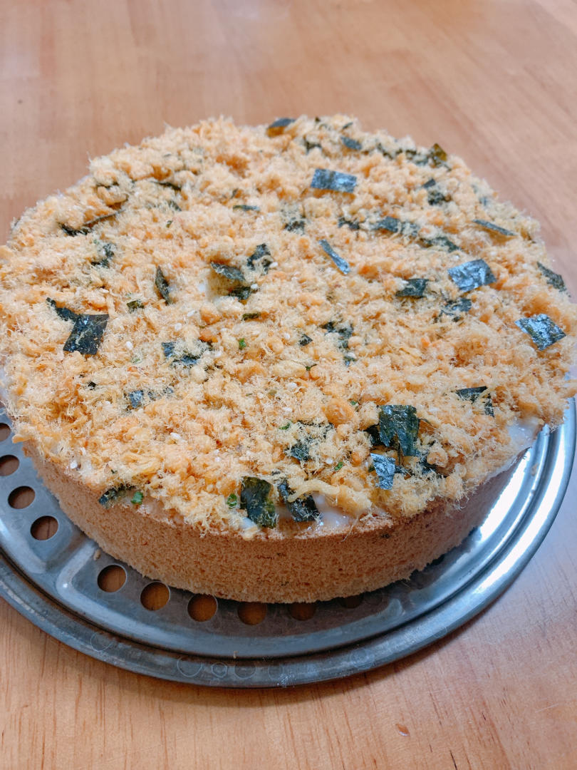 海苔肉松戚风蛋糕