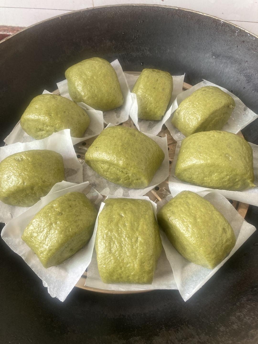 做一笼好吃的艾草馒头&艾草豆沙包