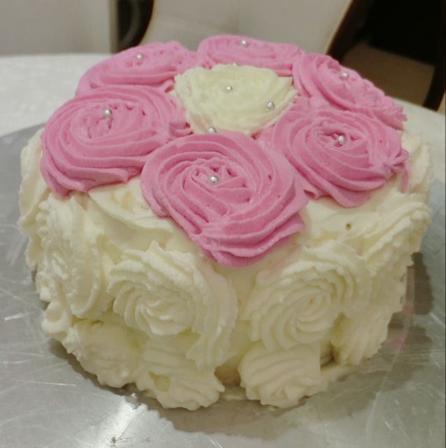 极简的浪漫——Rose Swirl Cake（玫瑰蛋糕）
