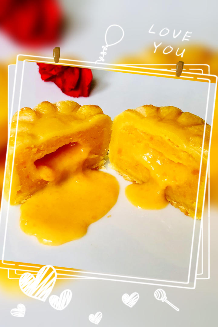 超详细图解版--流心奶黄月饼