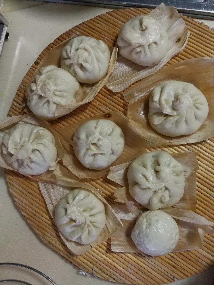 白白胖胖的鲜肉大包子（内附100%成功的发面方法）猪肉大葱馅的最好吃～