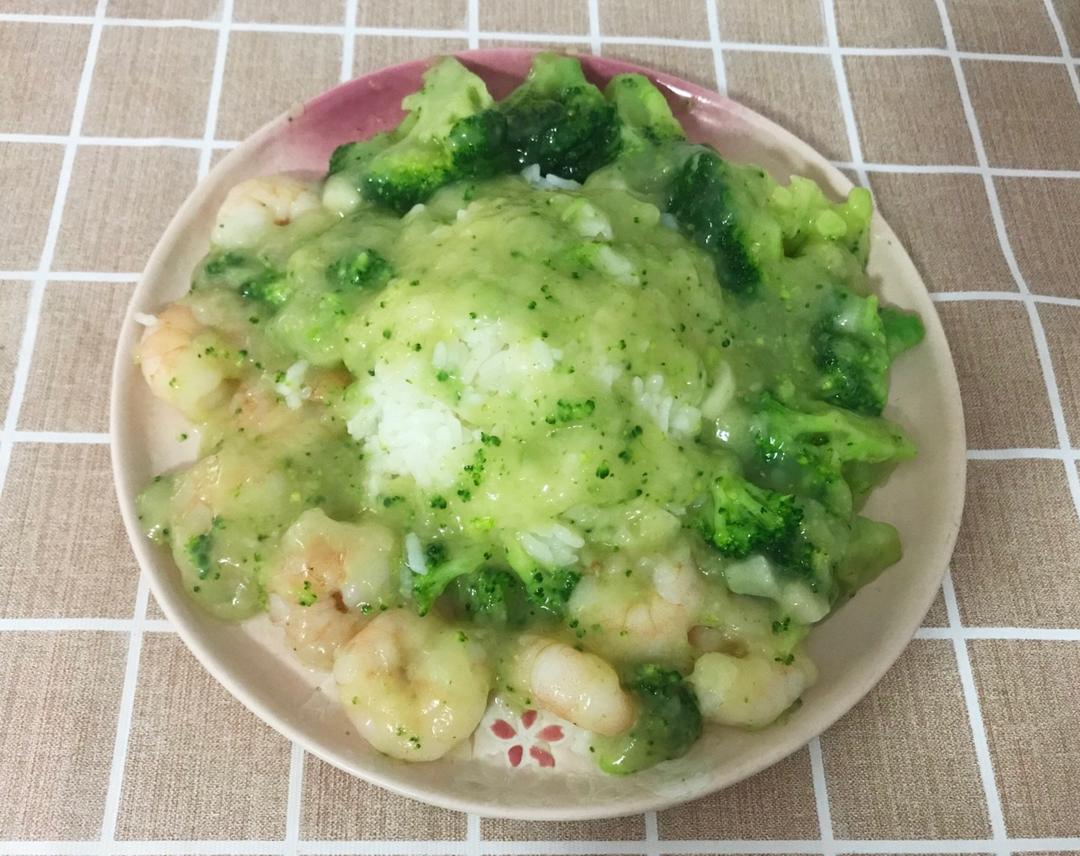 西兰花炒鲜虾仁