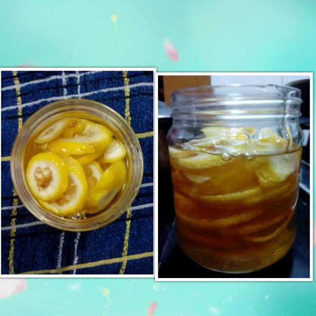 柠檬落入蜂蜜罐的做法