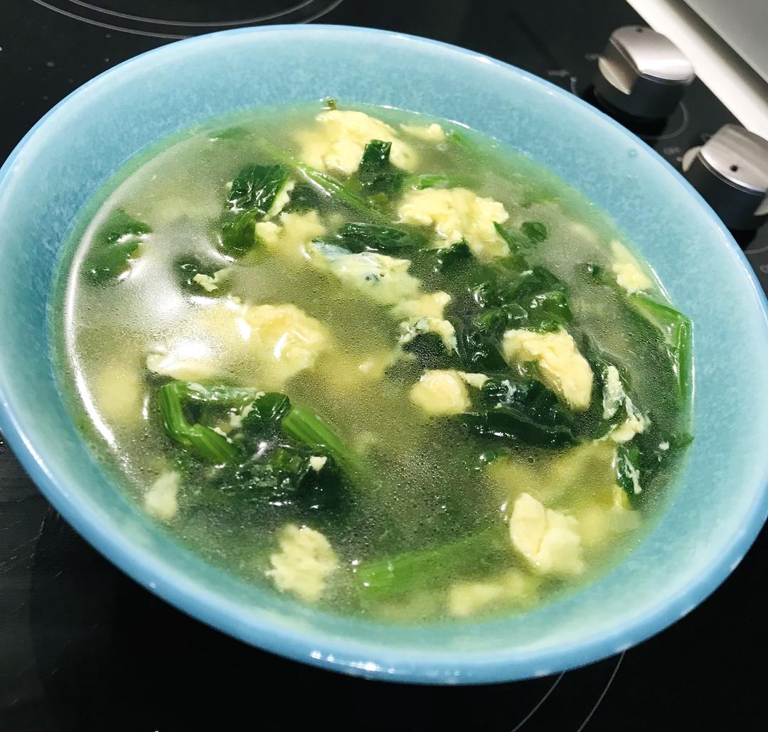 菠菜鸡蛋汤的做法
