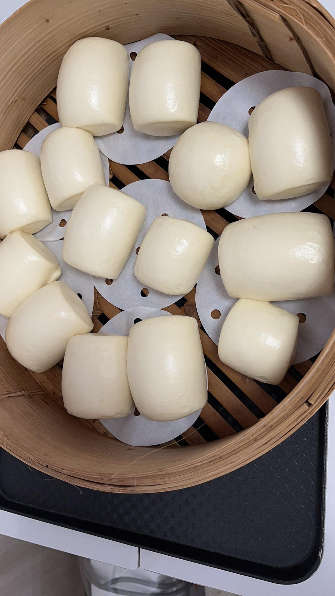 🔥免手揉水光肌馒头—拯救不会揉面的南方妹子（含操作视频）压面机版
