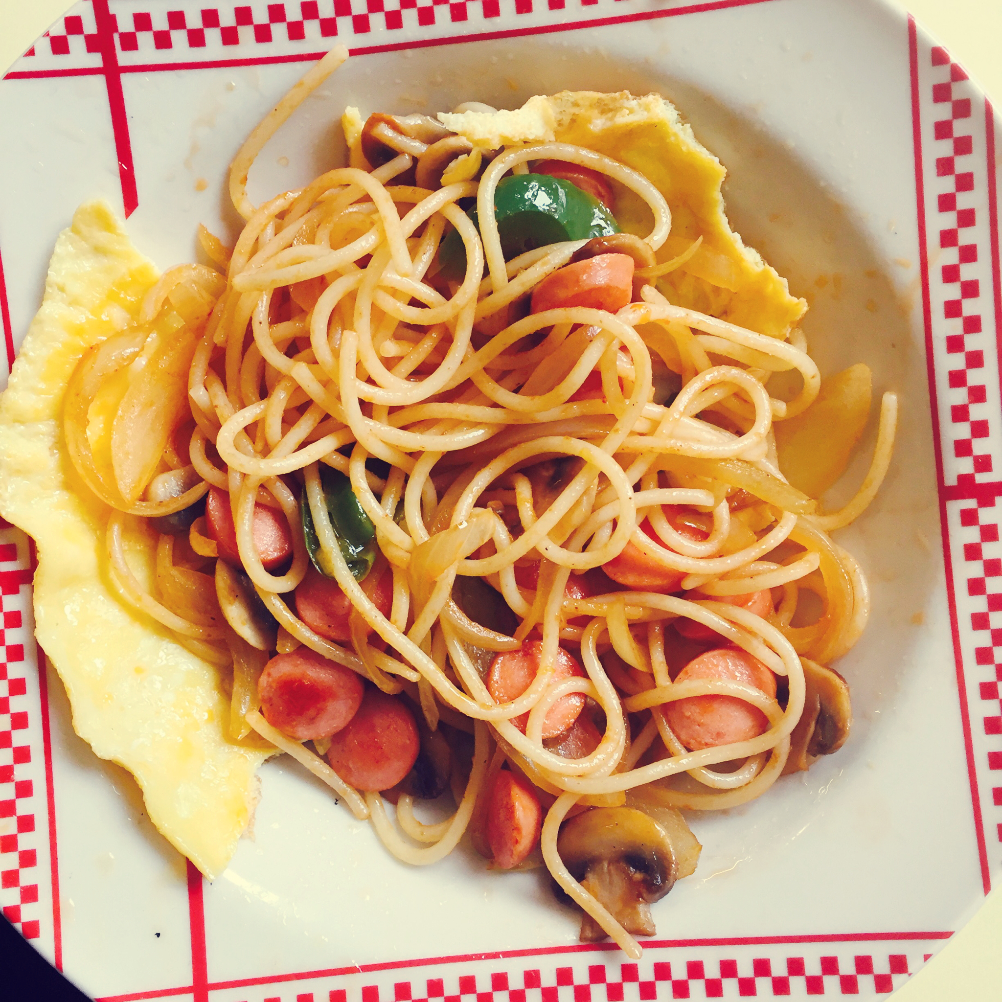 【深夜食堂】铁板那不勒斯风意大利面（拿波里意面）