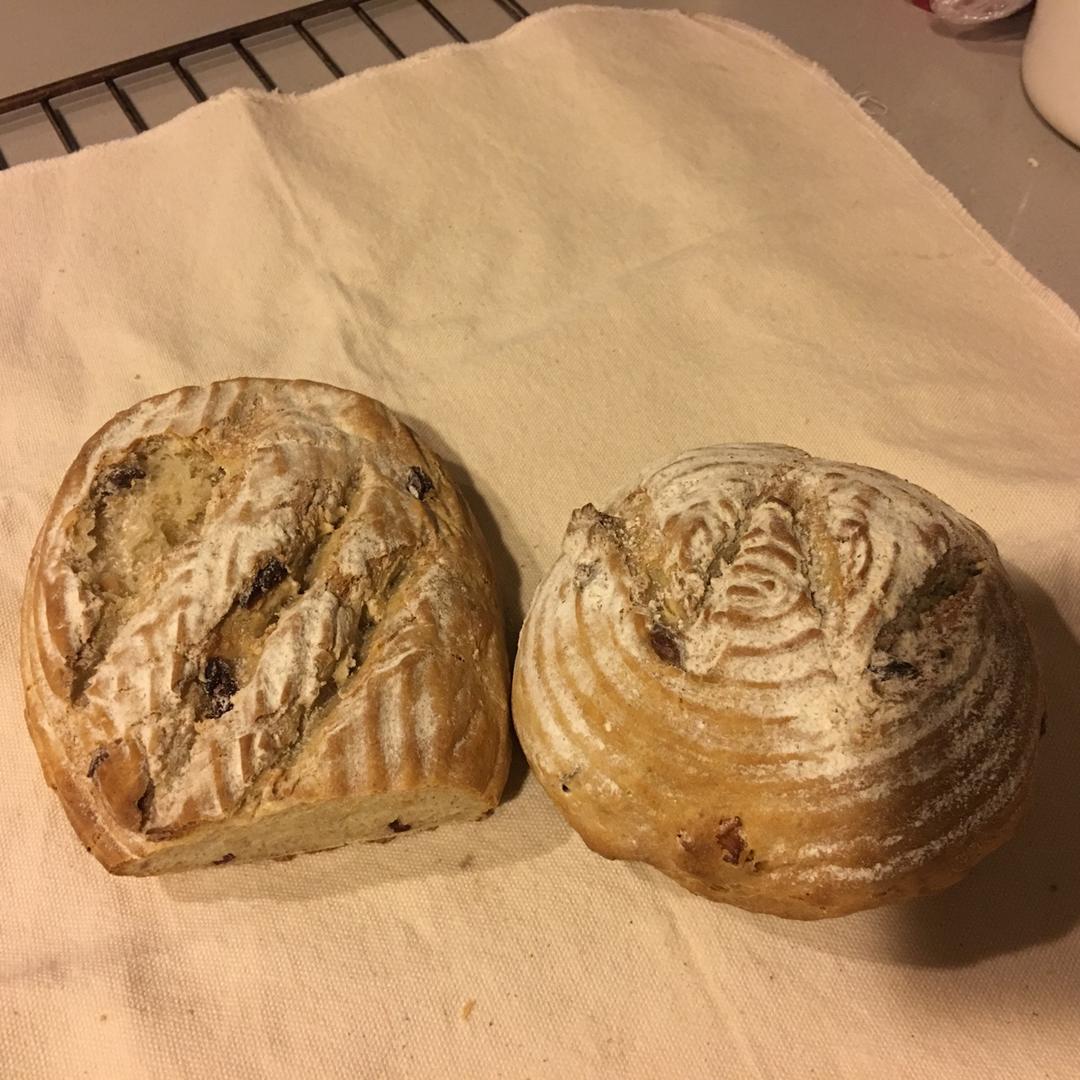 香蕉黑麦软欧包