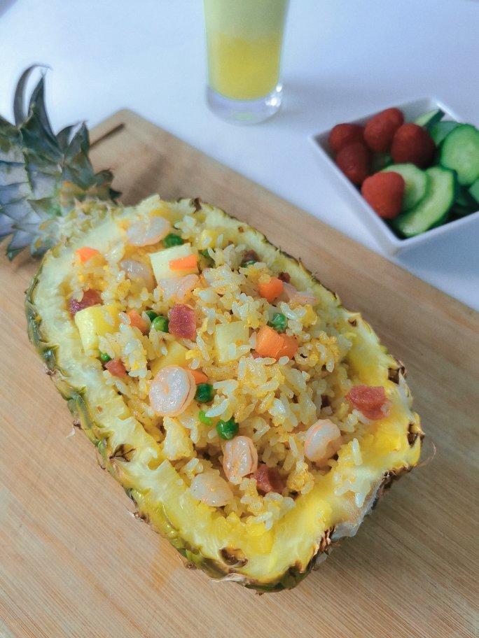 瞬间秒光的泰式菠萝炒饭泰受小朋友欢迎👏（超详细视频步骤）