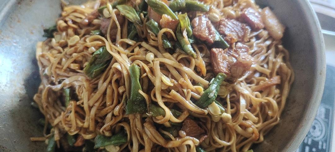 超详细的豆角肉丝焖面(正宗河南做法）