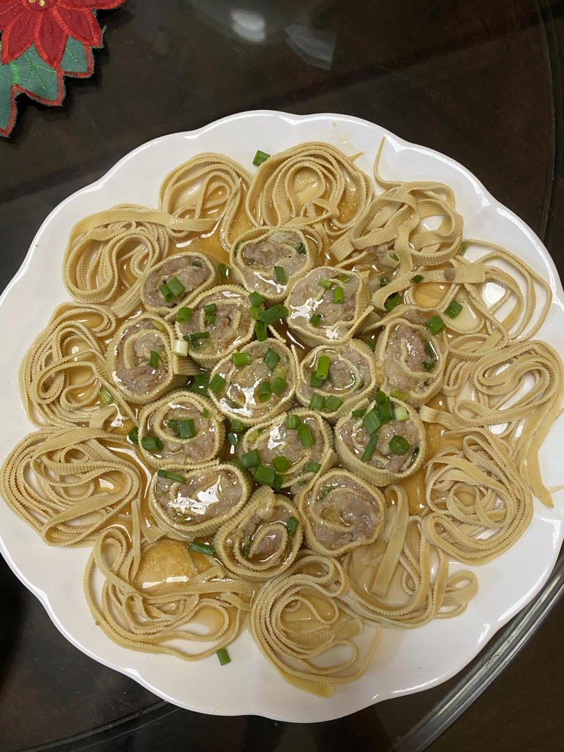 千张肉馅卷